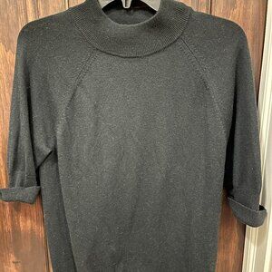 BANANA REPUBLIC Black Mock Neck Sweater - Size M